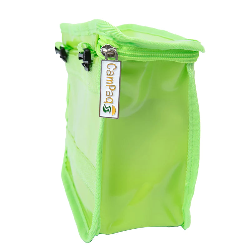 Green detachable pocket of toiletry bag
